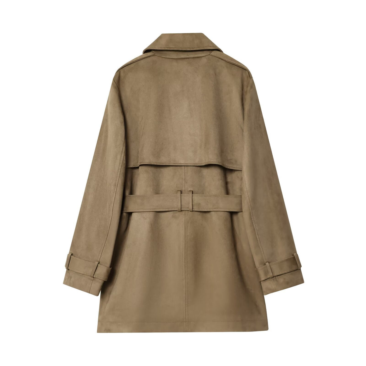 Vera | Belted Trench Coat Beige Double Breasted Long