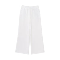 Vera | Wide Leg Palazzo Pants Cream Relaxed Fit