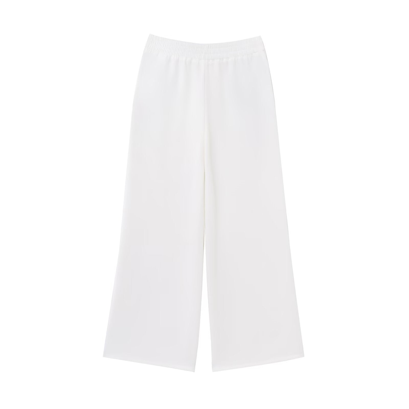 Vera | Wide Leg Palazzo Pants Cream Relaxed Fit