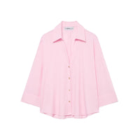 Vera | Oversized Button Down Shirt Cream Long Sleeve