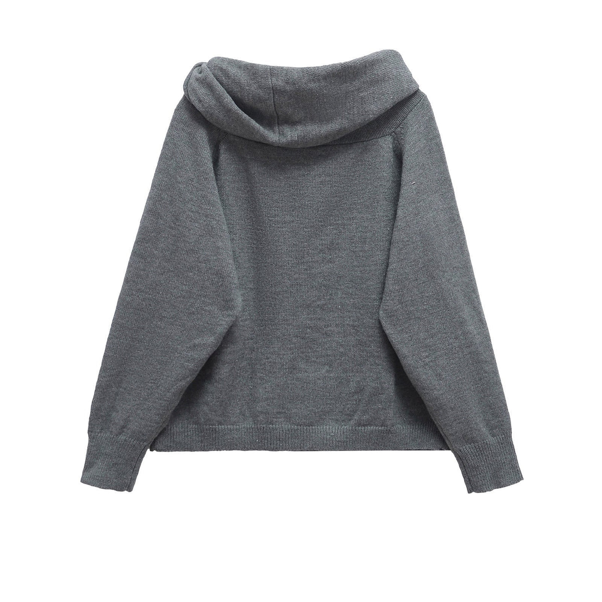 Thea | Cowl Neck Knit Sweater Gray Oversized