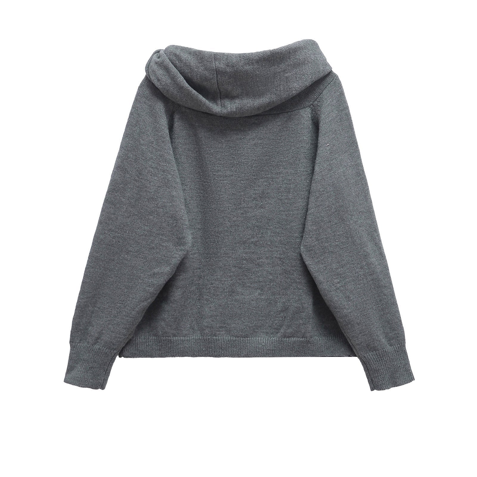 Thea | Cowl Neck Knit Sweater Gray Oversized