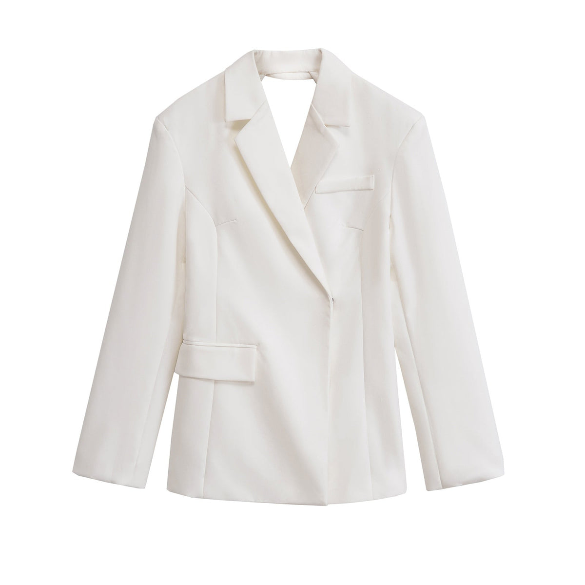 Viola | Oversized White Blazer Double Breasted Long Sleeve