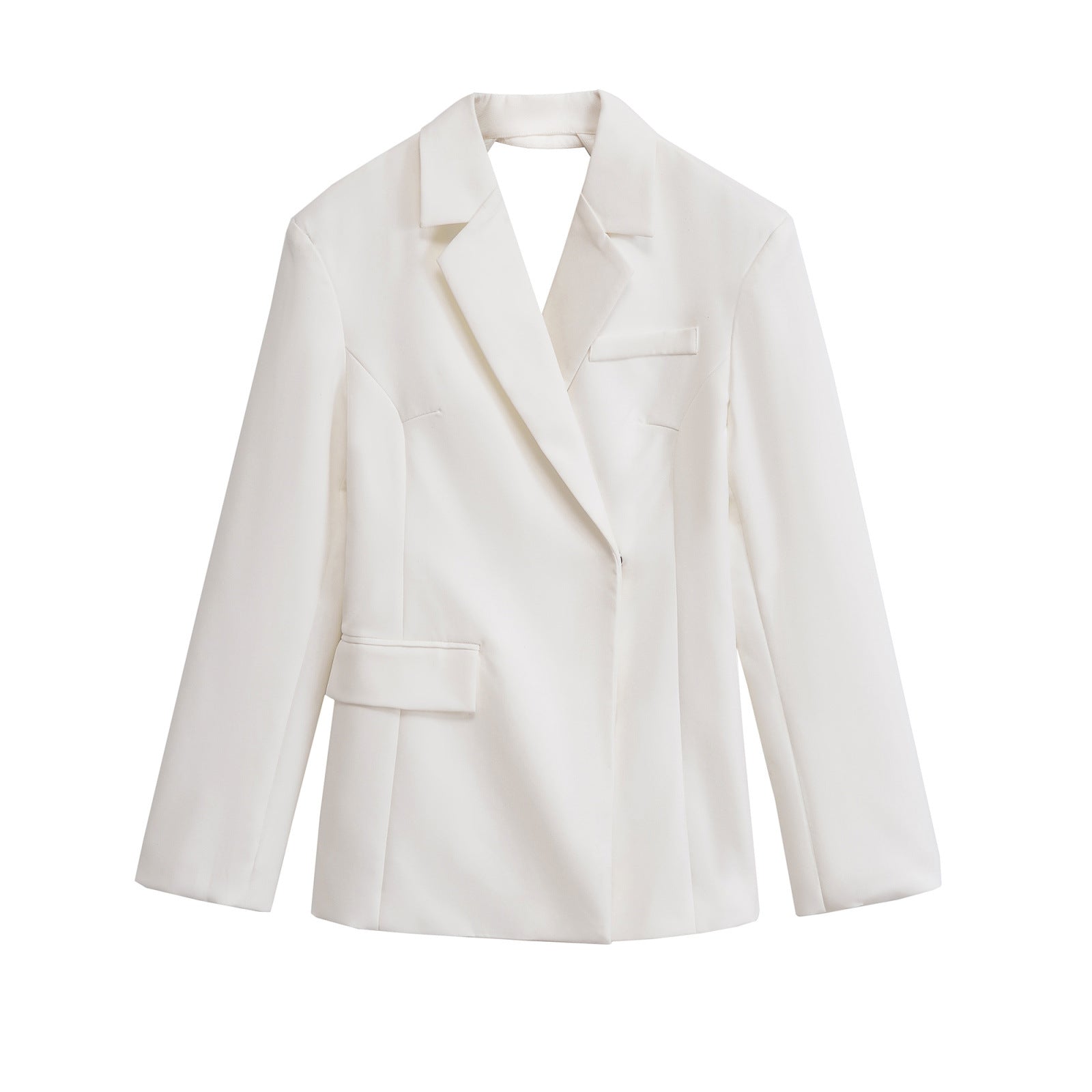 Viola | Oversized White Blazer Double Breasted Long Sleeve