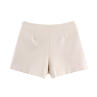 Neve | Wrap Shorts Cream Gold Accent Detail