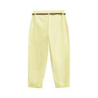 Vera | Tailored Khaki Pants Cream Belted