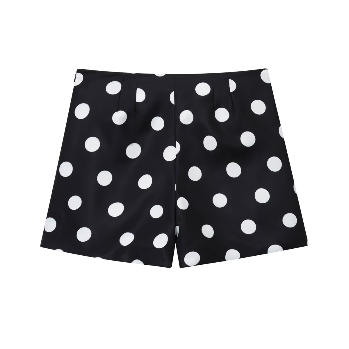 Romy | Polka Dot Shorts Black High Waisted