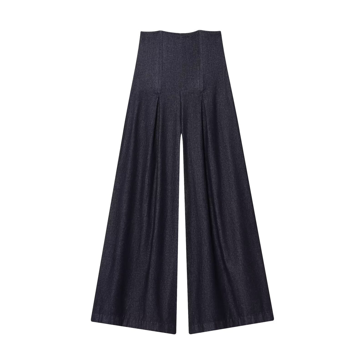 Vera | Pleated Wide Leg Jeans Dark Wash High Waisted