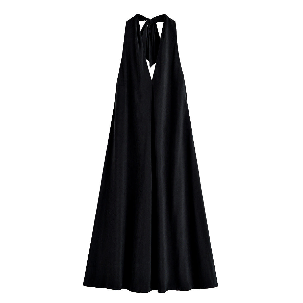 Vera | Halter Maxi Dress Black Backless
