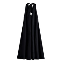 Vera | Halter Maxi Dress Black Backless