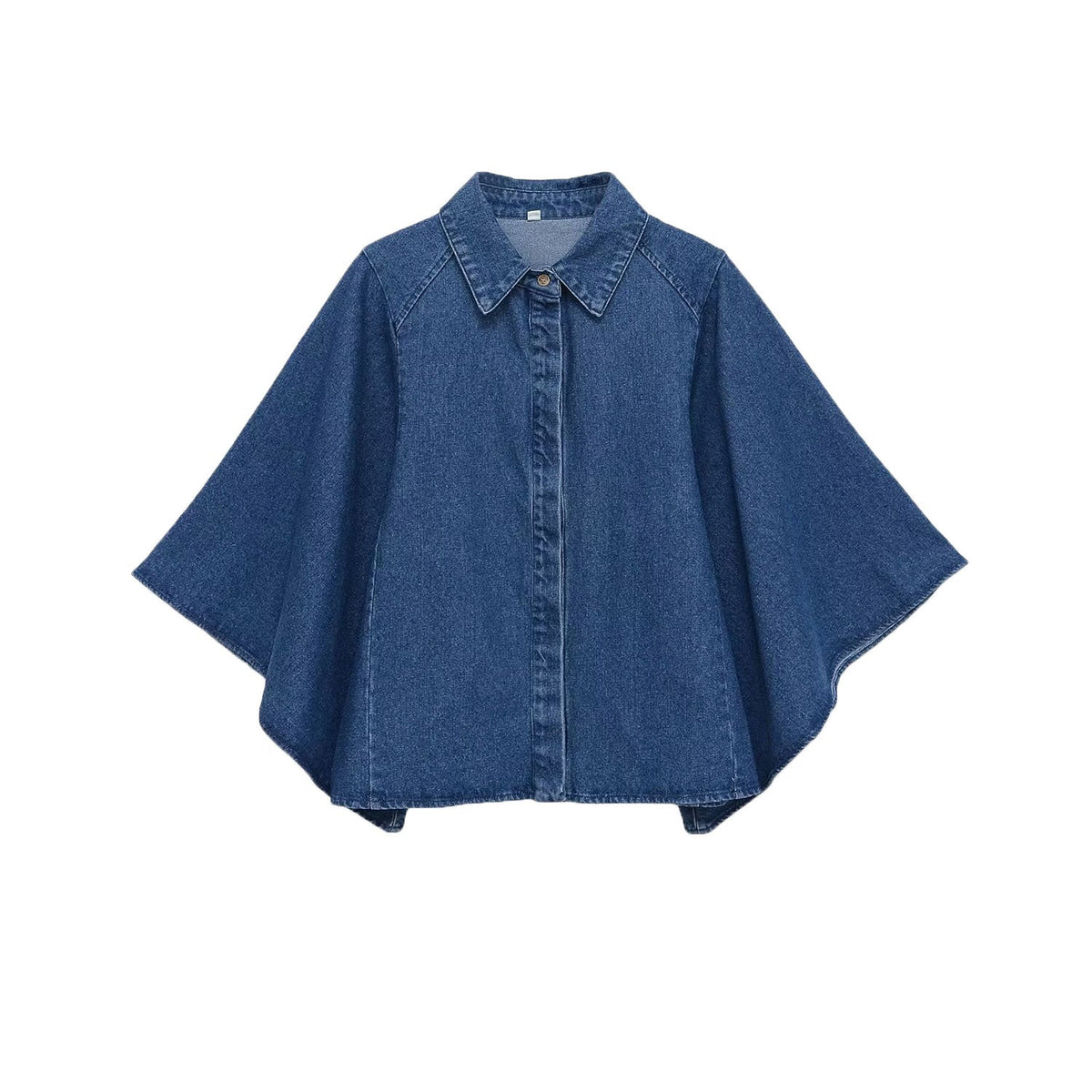 Isla | Oversized Denim Shirt Blue Button Down