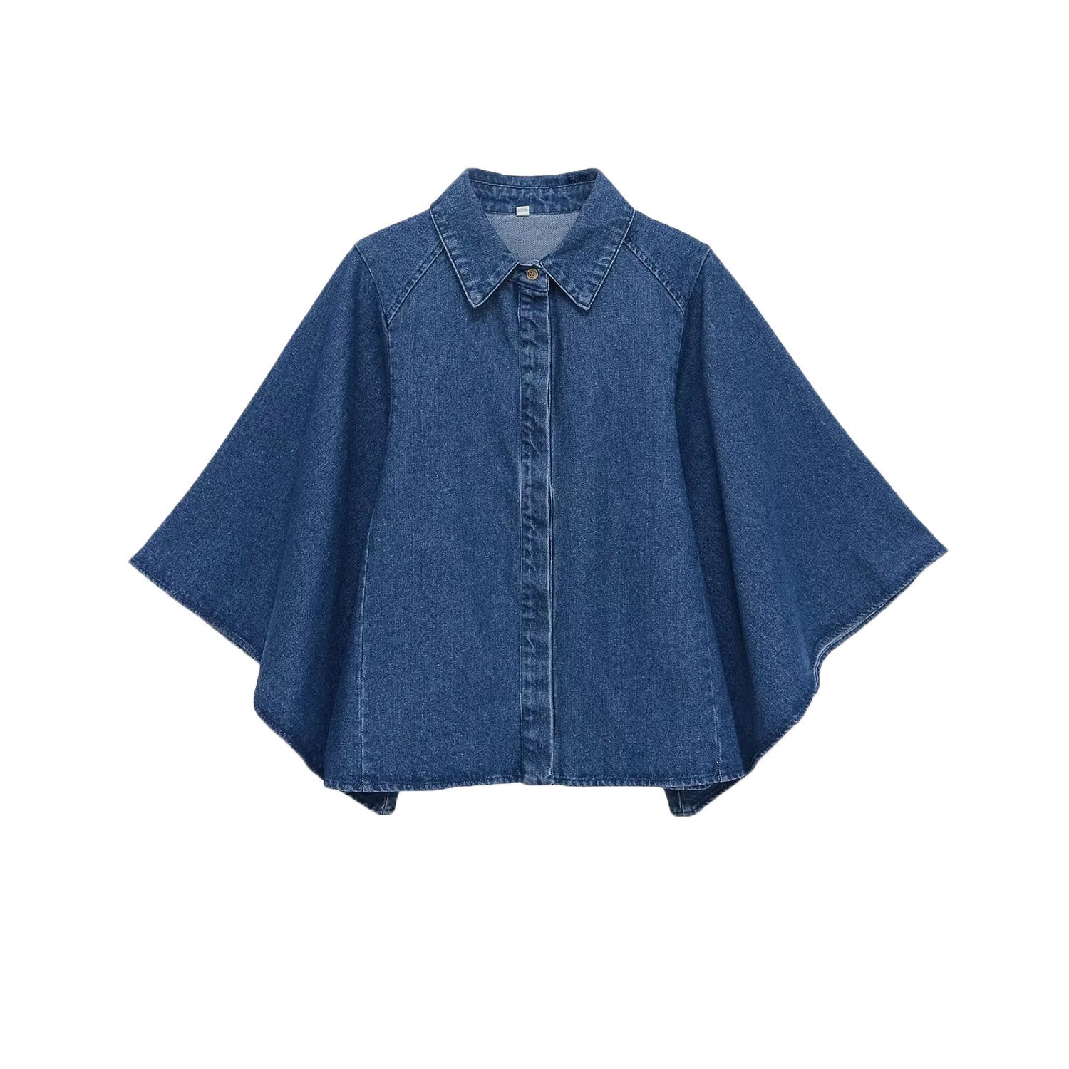 Isla | Oversized Denim Shirt Blue Button Down
