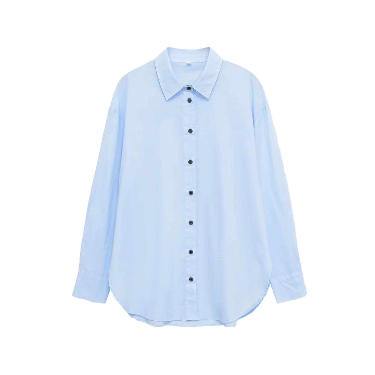 Vera | Button Down Shirt Light Blue Long Sleeve Oversized