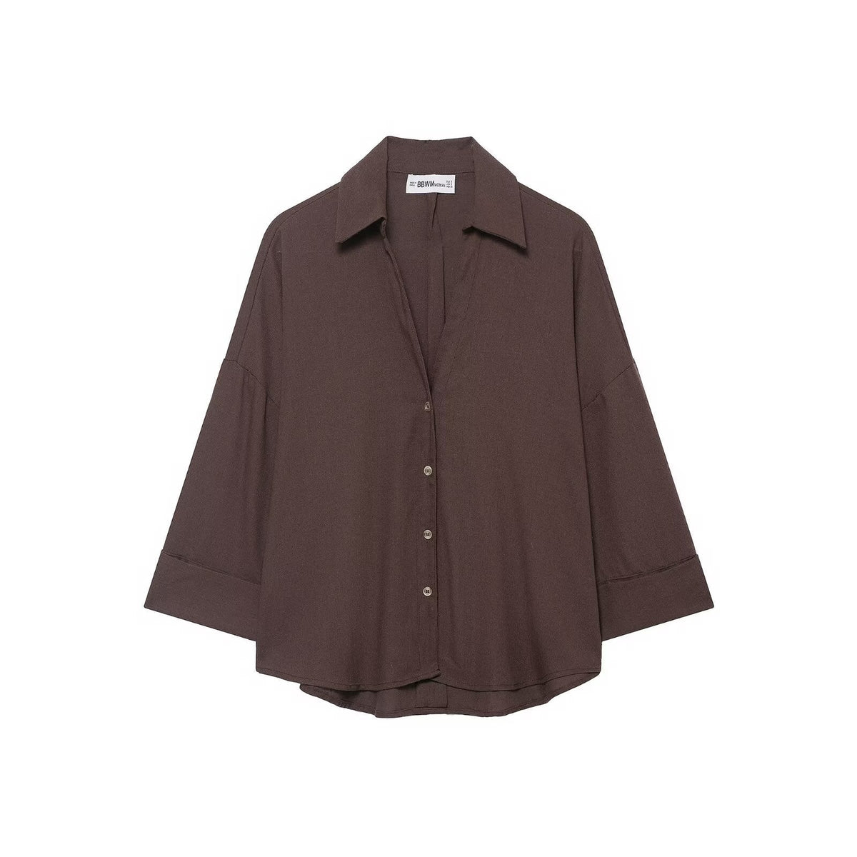 Vera | Oversized Button Down Shirt Cream Long Sleeve
