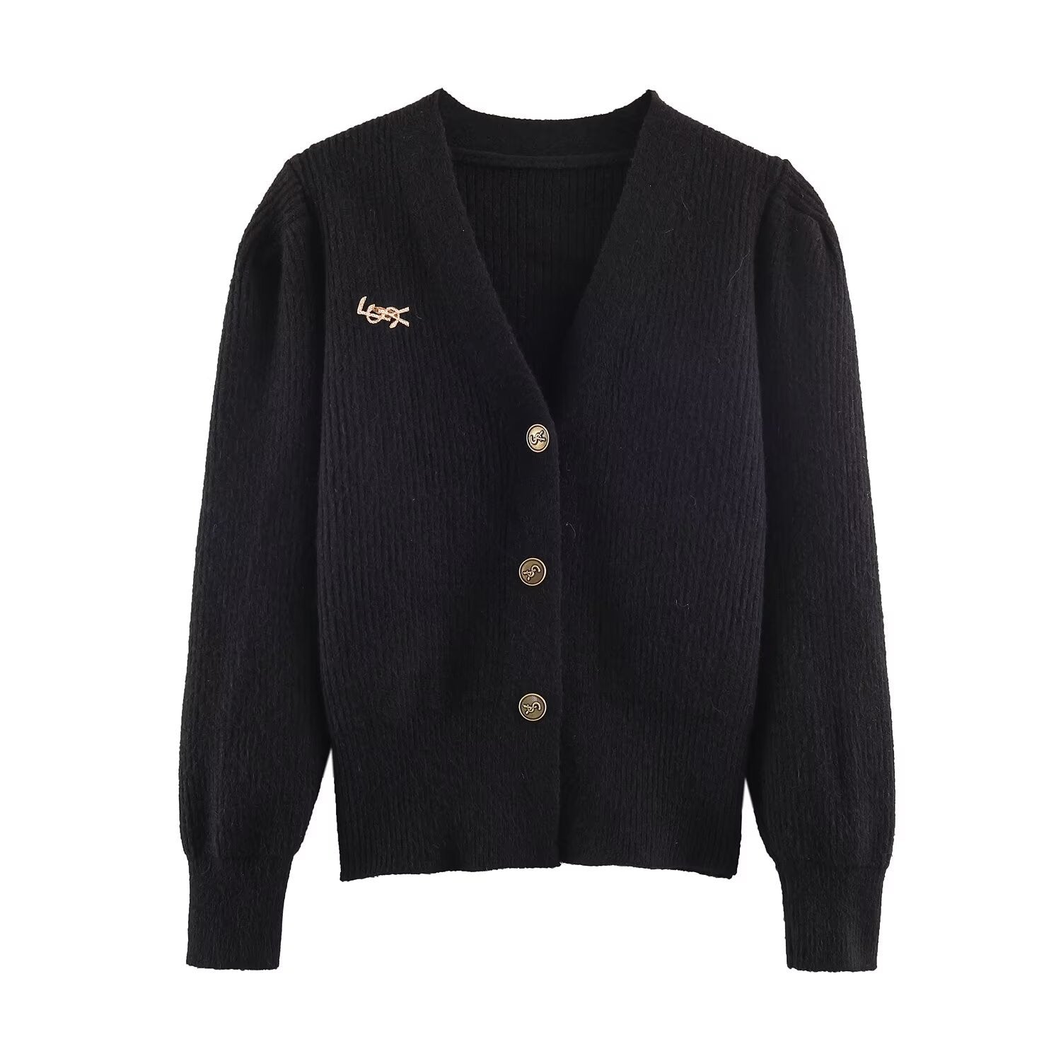 Vera | Ribbed Knit Cardigan Cream Button Front Sweater