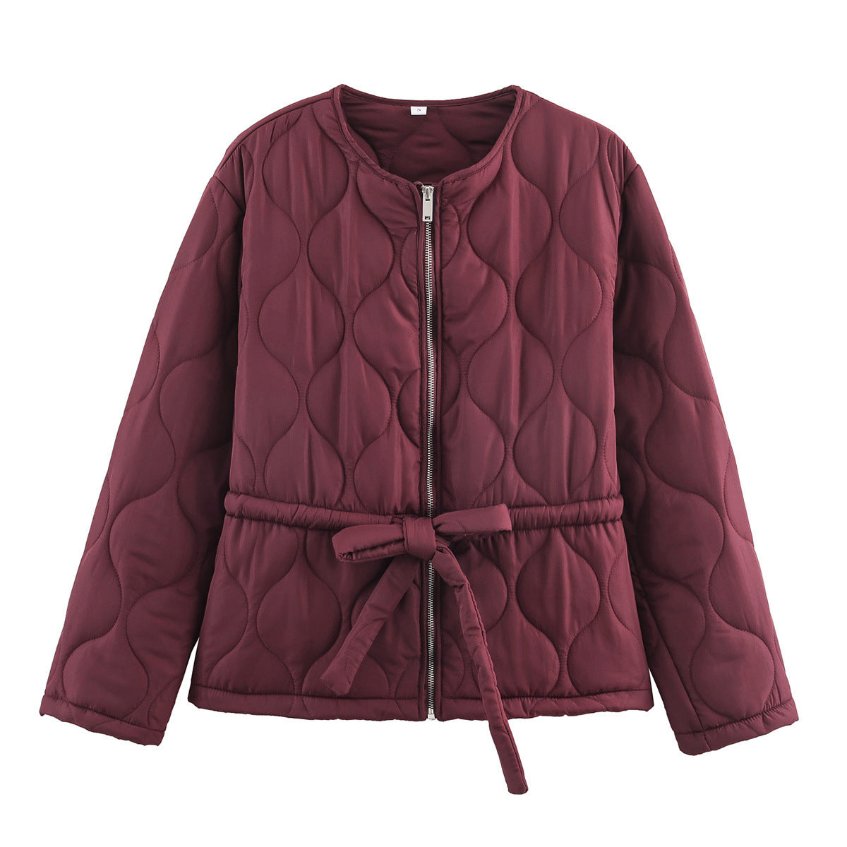 Lorn | Quilted Puffer Jacket Brown Belted