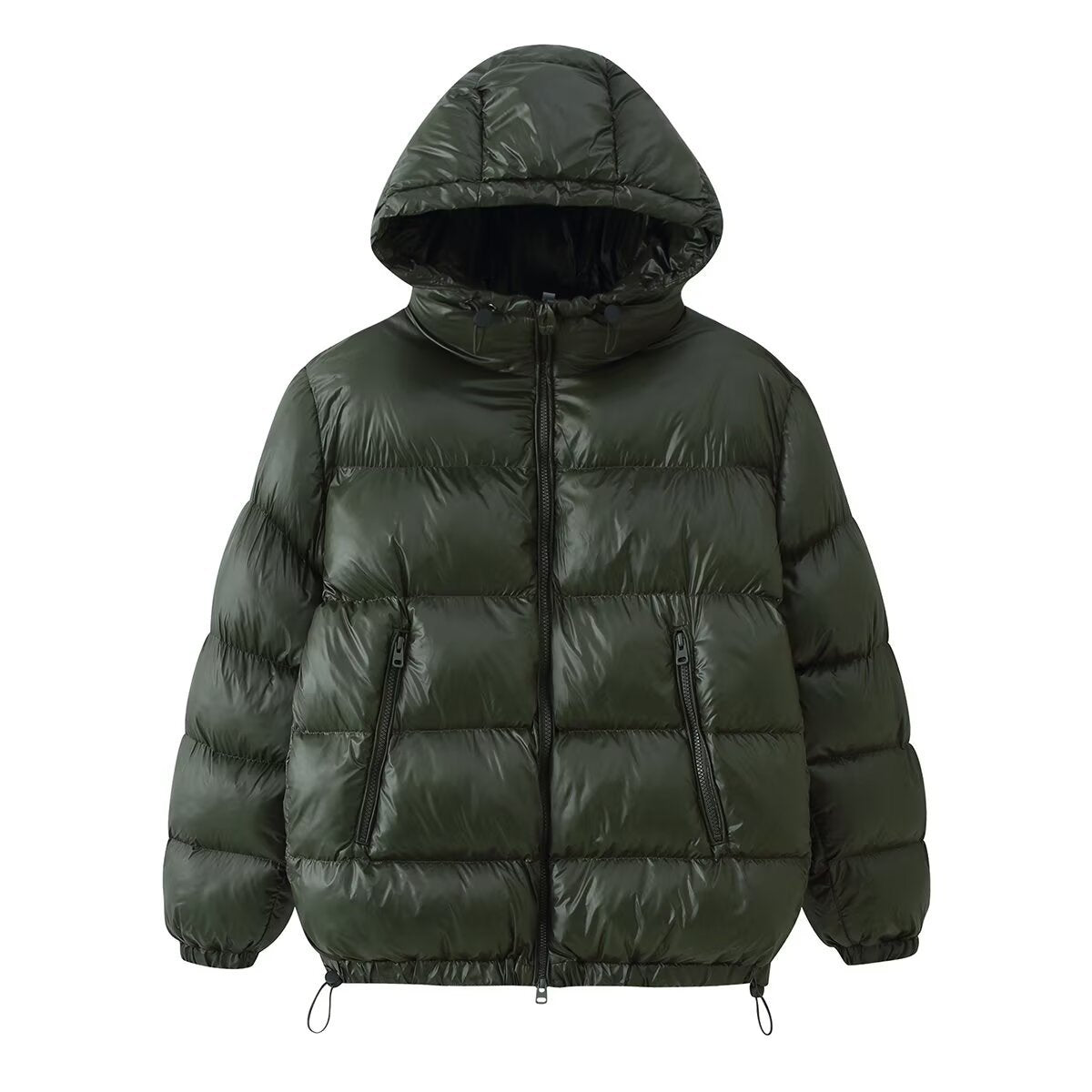 Neve | Puffer Jacket Black Hooded Quilted