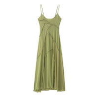 Alma | Wrap Maxi Dress Sage Green Ruffle Detail