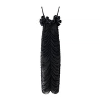 Vera | Ruched Maxi Dress Black Strapless