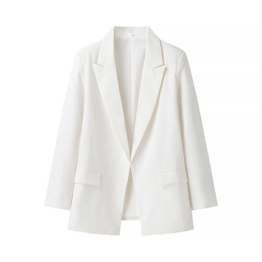 Cora | Oversized Womens Blazer Cream Long Sleeve Tailored