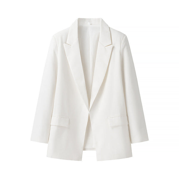 Cora | Oversized Womens Blazer Cream Long Sleeve Tailored