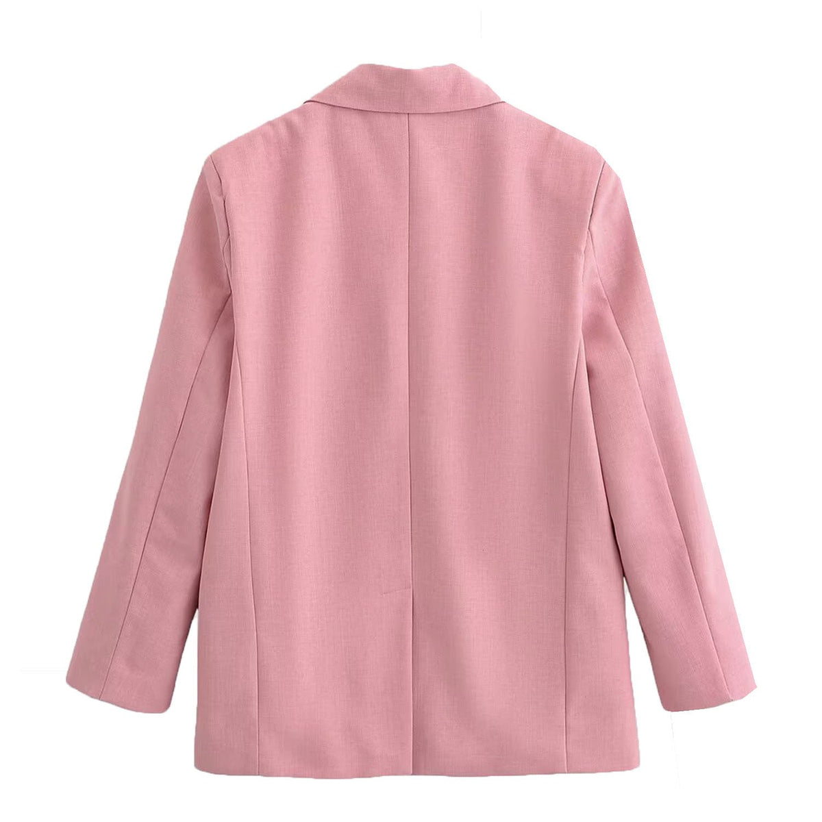 Thea | Oversized Pink Blazer Tailored Button Front