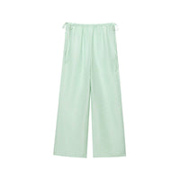 Neve | Wide Leg Pants Sage Green Drawstring
