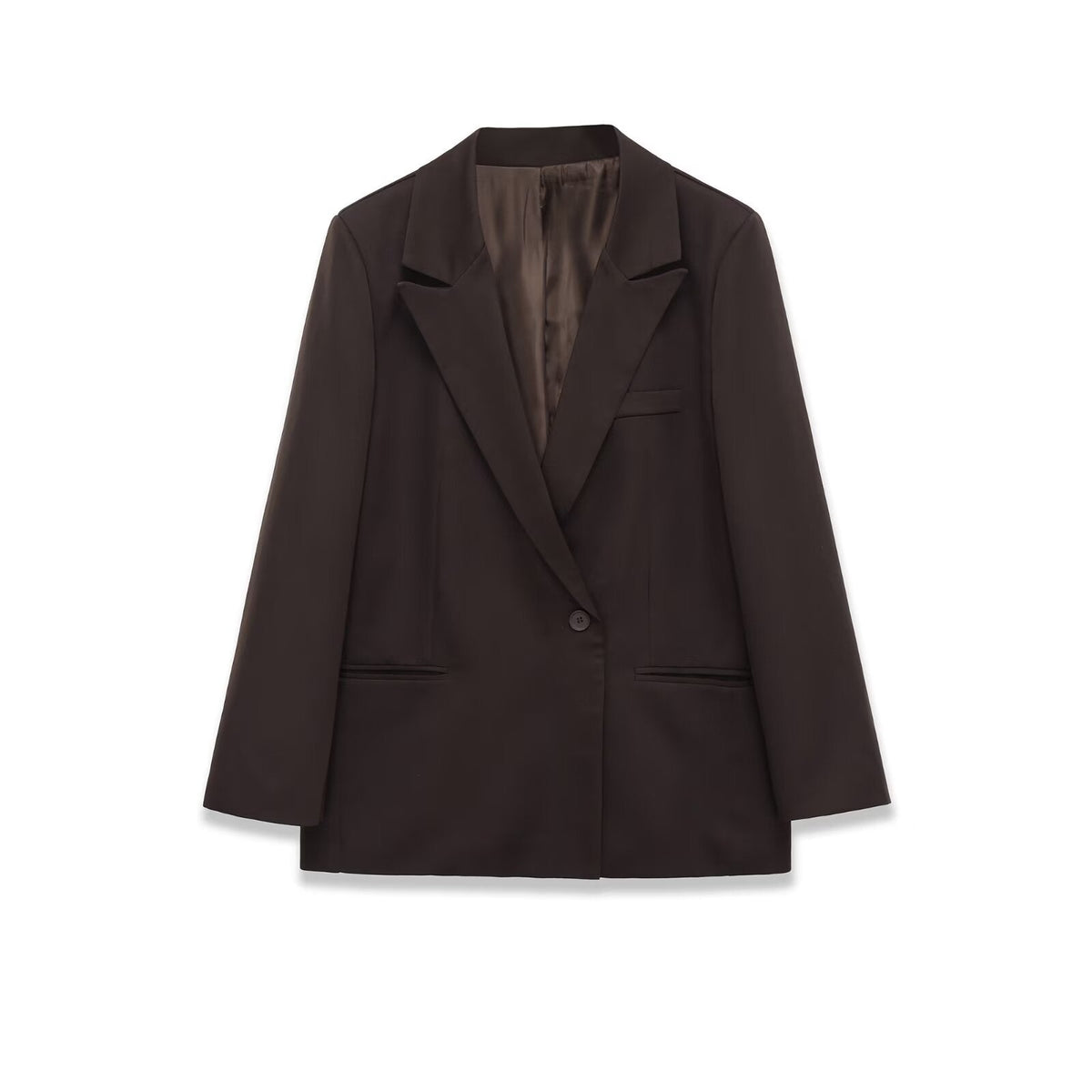 Vera | Oversized Womens Blazer Black Single Button