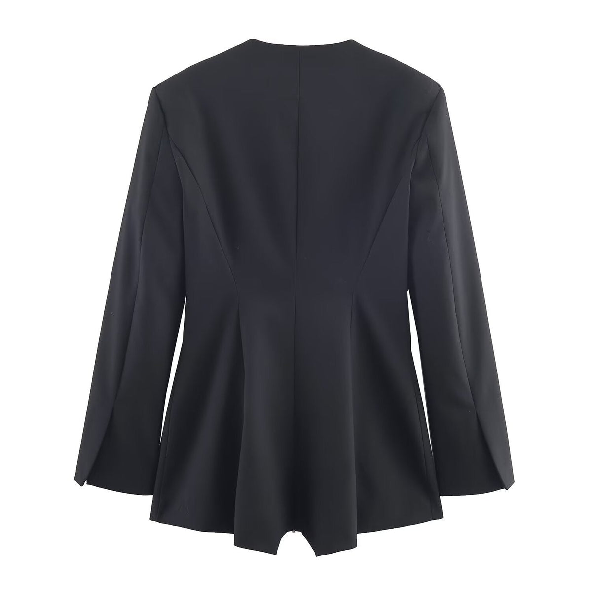 Viola | Tailored Black Jumpsuit Double Breasted Long Sleeve