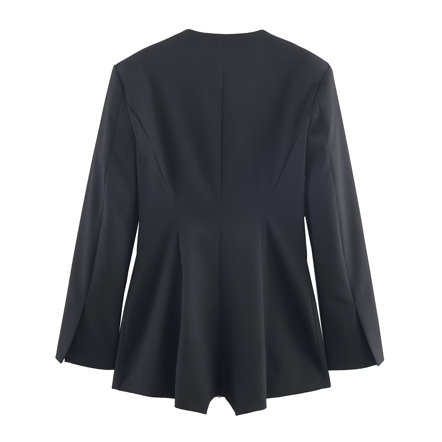 Viola | Tailored Black Jumpsuit Double Breasted Long Sleeve