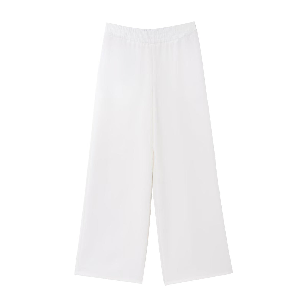 Vera | Wide Leg Palazzo Pants Cream Relaxed Fit