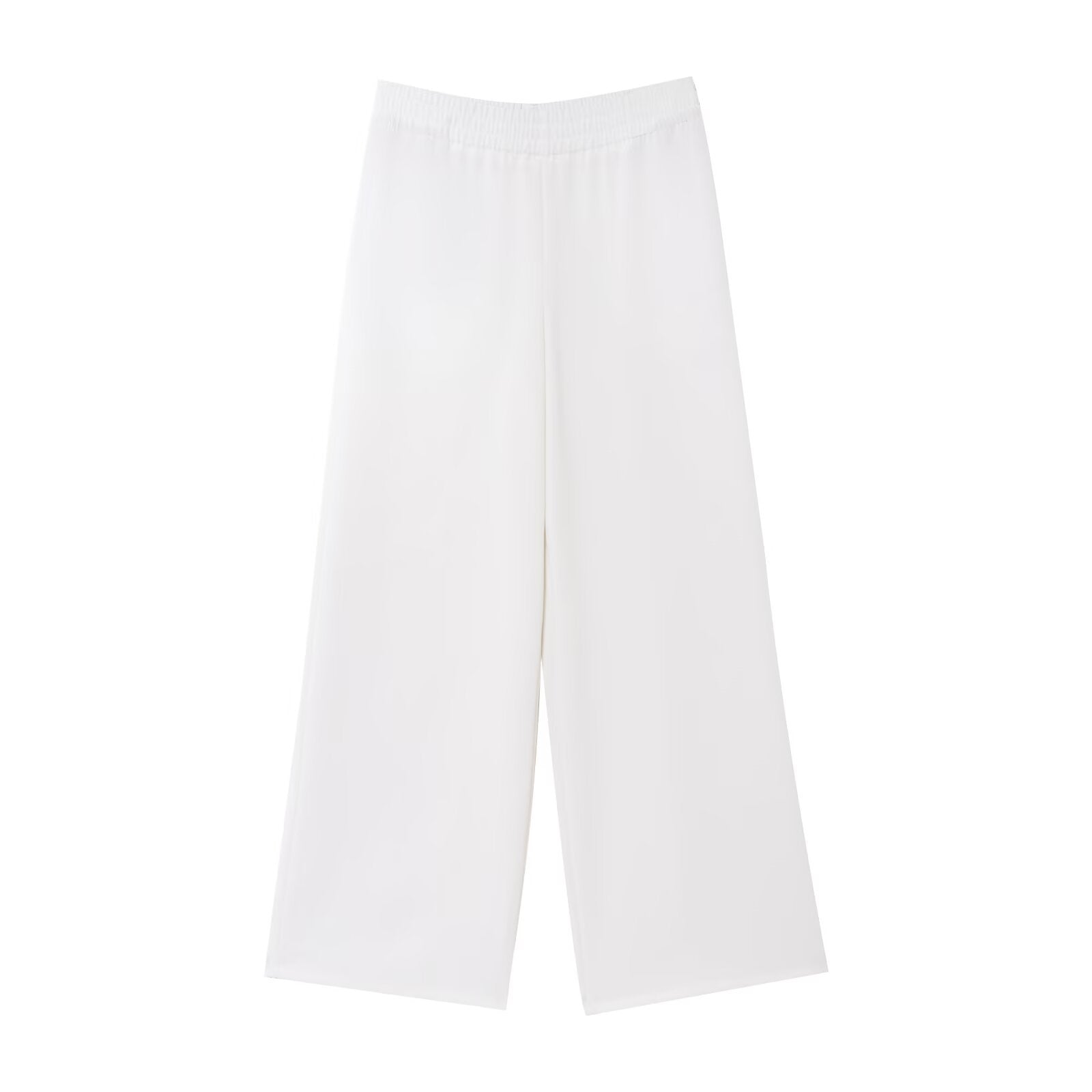 Vera | Wide Leg Palazzo Pants Cream Relaxed Fit