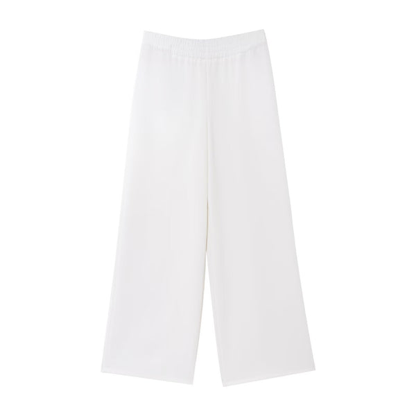 Vera | Wide Leg Palazzo Pants Cream Relaxed Fit