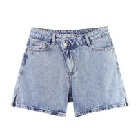 Vera | Vintage High Waisted Jean Shorts Light Blue