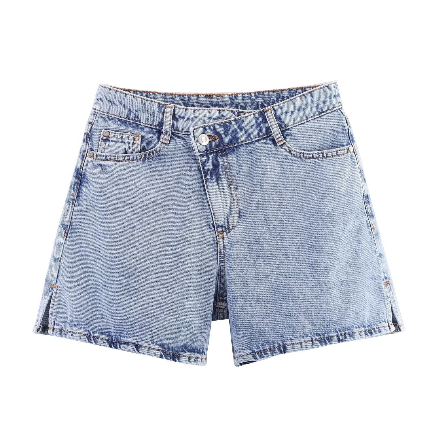 Vera | Vintage High Waisted Jean Shorts Light Blue