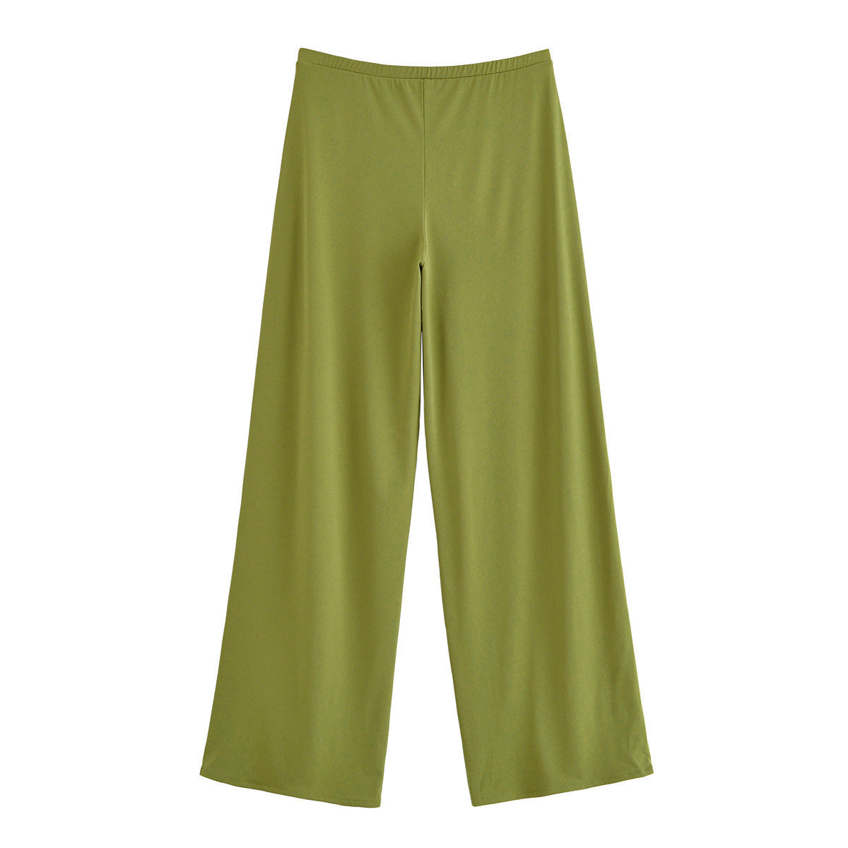 Vera | Wide Leg Palazzo Pants Olive Green Relaxed Fit