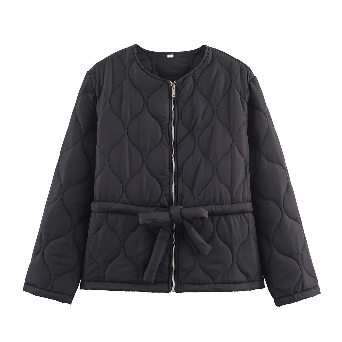 Lorn | Quilted Puffer Jacket Brown Belted