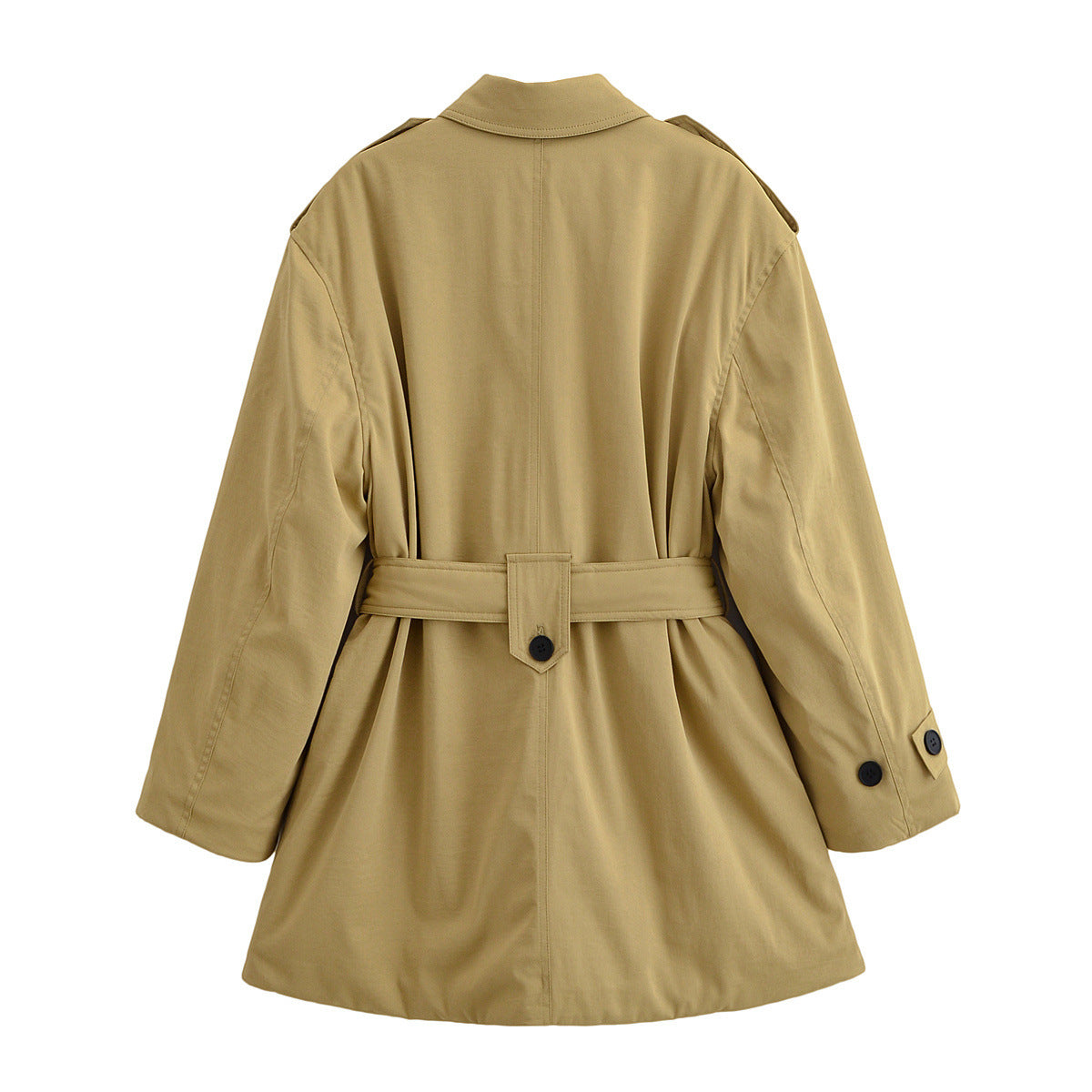 Vera | Trench Coat Camel Belted Collared Long Sleeve