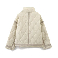 Vera | Quilted Puffer Jacket Cream Oversized Hood
