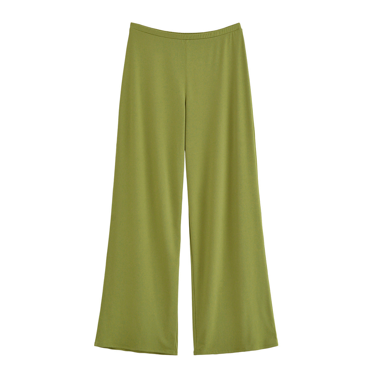 Vera | Wide Leg Palazzo Pants Olive Green Relaxed Fit