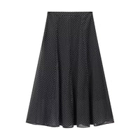 Vera | Polka Dot Skirt Set Black Midi A Line