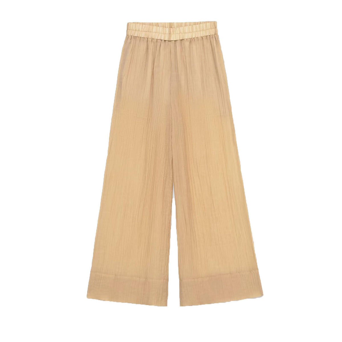 Viola | Wide Leg Palazzo Pants Cream Pleated