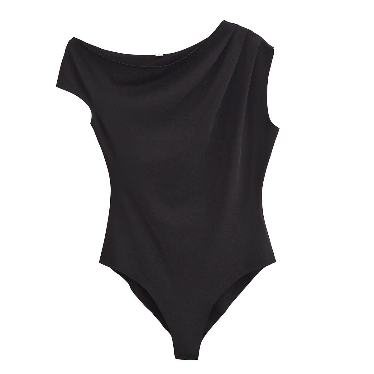 Vera | Cowl Neck Bodysuit Blue Sleeveless