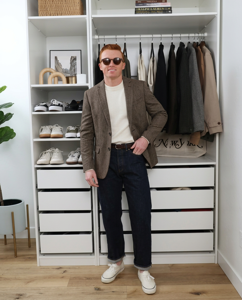 Ash | Casual Blazer Gray Tweed Single Breasted