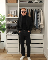 Blake | Casual Blazer Black Single Breasted
