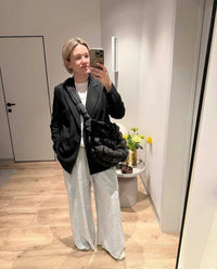Vera | Oversized Double Breasted Blazer Black Long Sleeve