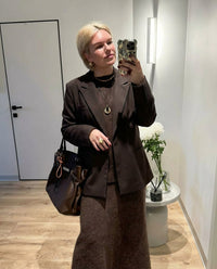 Vera | Oversized Womens Blazer Black Single Button