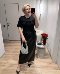 Vera | Coquette Smocked Tie Front Top Black Short Sleeve